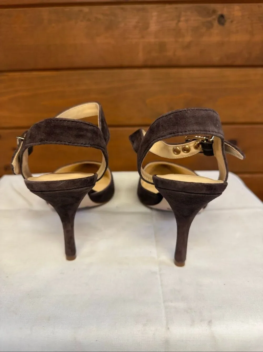 Jessica Simpson Miliny slingback pumps Brown Suede Sz 8 NWOB